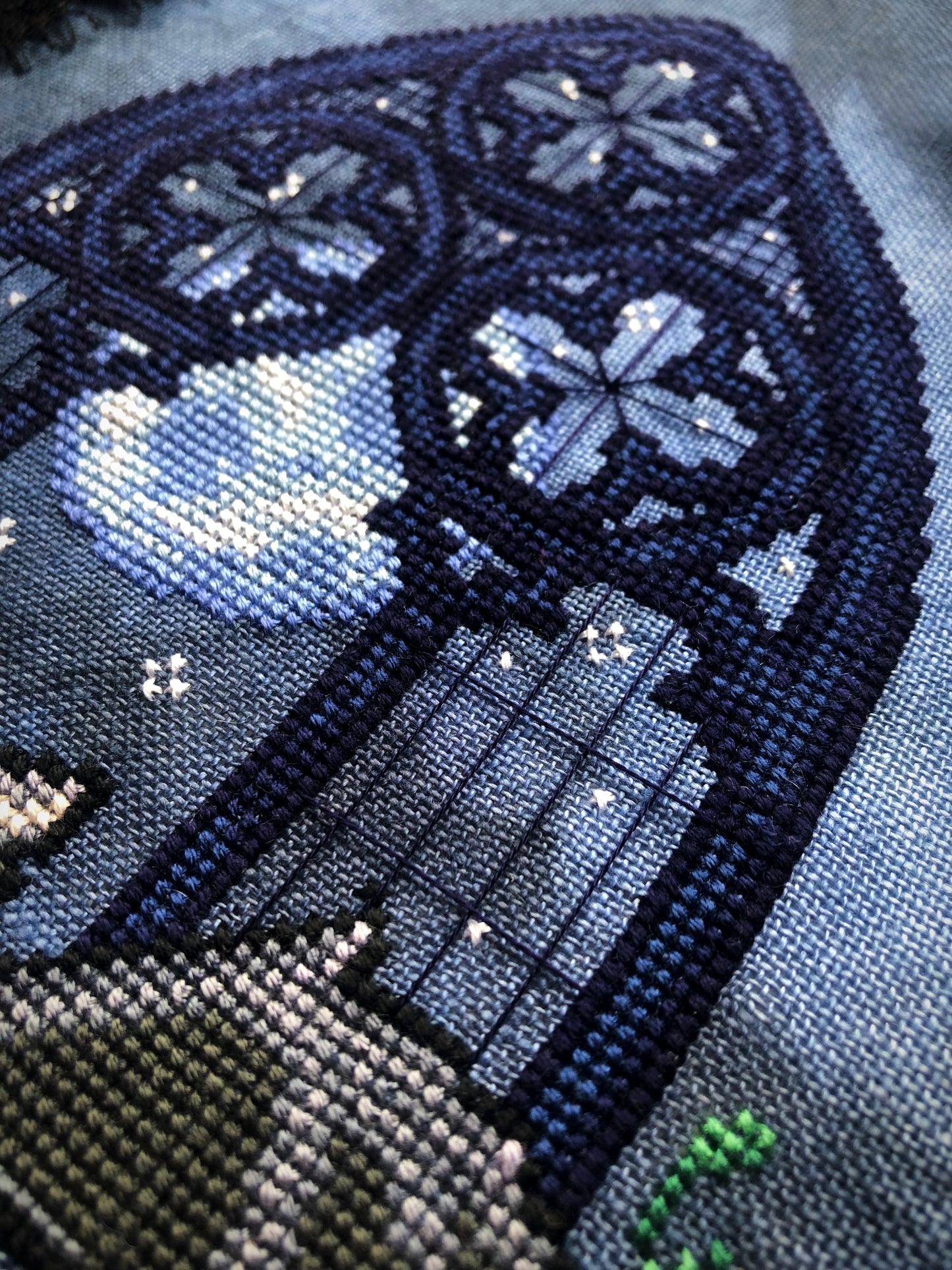 Gargoyle Cat Cross Stitch Pattern