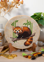 Red Panda cross stitch pattern by NeedleLot Designs, a red panda