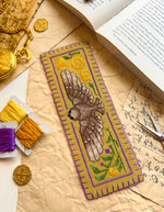 Owl of Minerva Bookmark cross stitch pattern by NeedleLot Designs, an owl bookmark