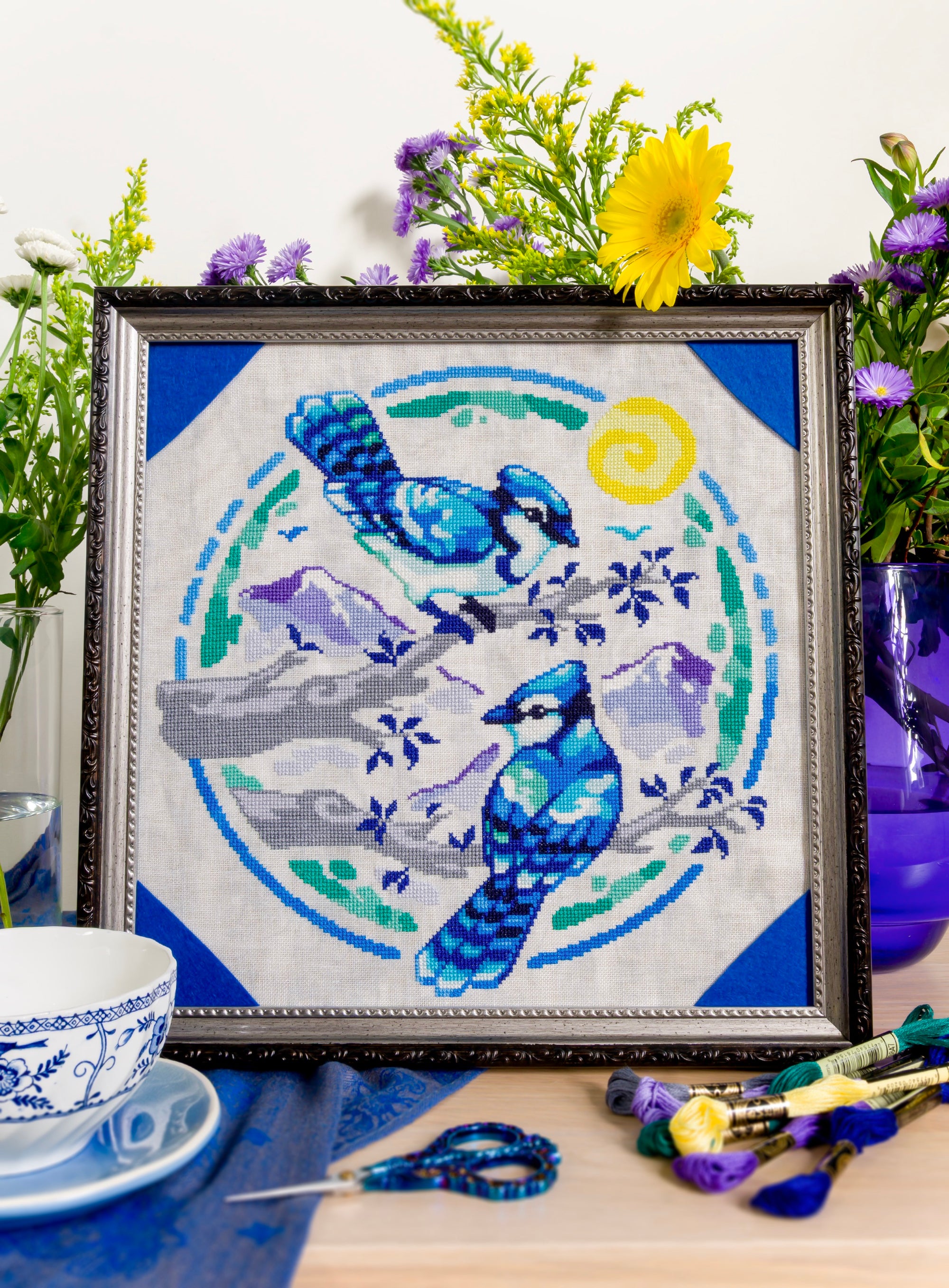 Painterly Blue Jays - PDF