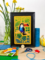 Toucan cross stitch pattern by NeedleLot Designs, a toucan