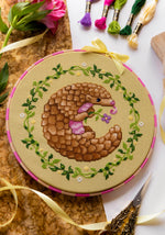 Pangolin cross stitch pattern by NeedleLot Designs, a pangolin
