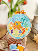 Flapjack Octopus cross stitch pattern by NeedleLot Designs, a flapjack octopus