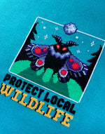 Mothman cross stitch pattern by NeedleLot Designs, Mothman