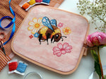 Bumblebee cross stitch pattern by NeedleLot Designs, a bumblebee