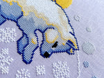Arctic Fox cross stitch pattern by NeedleLot Designs, a white arctic fox