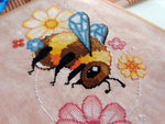 Bumblebee cross stitch pattern by NeedleLot Designs, a bumblebee