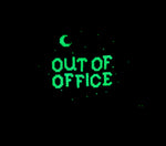 Out of Office cross stitch pattern by NeedleLot Designs, a tree stump workspace in nature