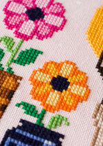 Flower Donkey cross stitch pattern by NeedleLot Designs, a donkey with flowers