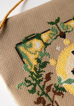 Art Nouveau Fox cross stitch pattern by NeedleLot Designs, a fox in an Art Nouveau frame
