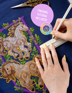 Wild Horses cross stitch pattern by NeedleLot Designs, wild horses