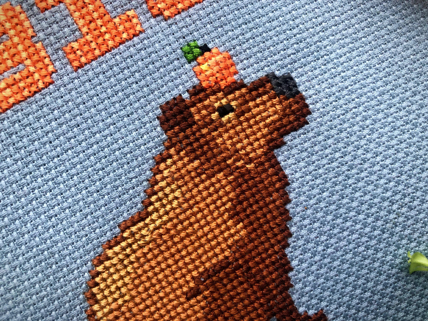 Guinea Big Capybara Cross Stitch Pattern - NeedleLot Designs