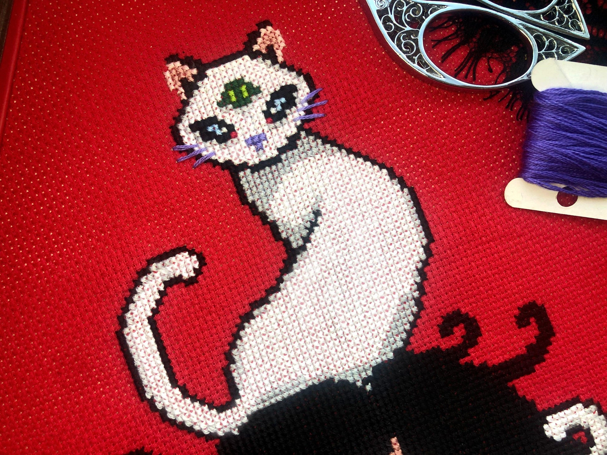 Supernatural Crazy Cat Lady Cross Stitch Pattern